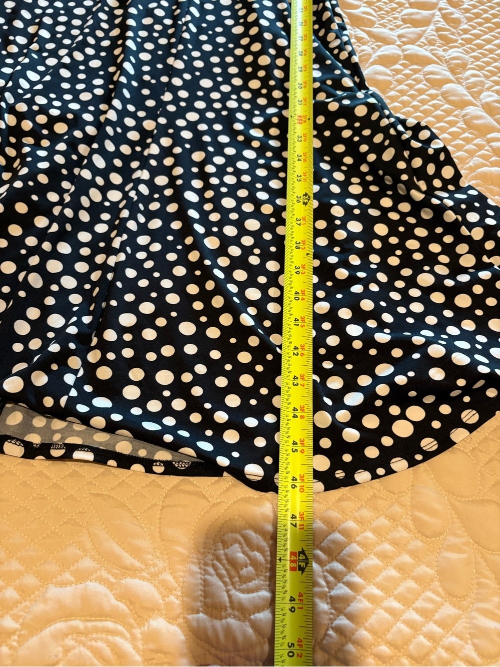 Perceptions New York polka dot midi dress with a tie waist size L NWT - Picture 10 of 11